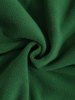 Men's PARIS Embroidered Fuzzy Polar Fleece Quarter Zip Stand Collar Pullover Sweatshirt -  