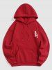 Dynasty Chinese Character Dragon Oriental Graphic Fleece Lining Pullover Hoodie -  
