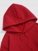 Dynasty Chinese Character Dragon Oriental Graphic Fleece Lining Pullover Hoodie -  