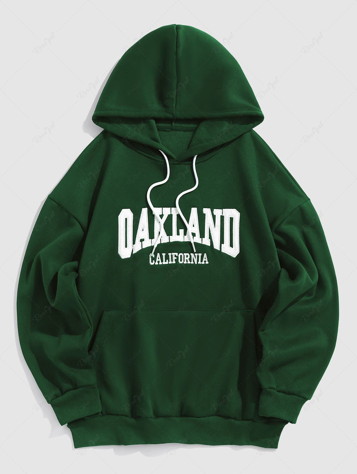 Hot OAKLAND Embroider Fleece-lined Hoodie  