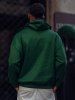 OAKLAND Embroider Fleece-lined Hoodie -  