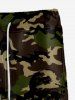 Gothic Camouflage Drawstring Pockets Sweatpants For Men -  