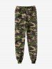 Gothic Camouflage Drawstring Pockets Sweatpants For Men -  