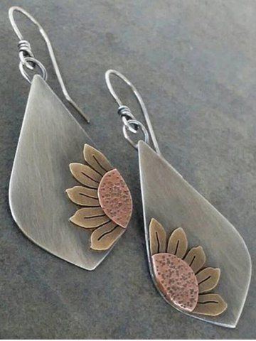 Bohemia Sunflower Vintage Drop Earrings