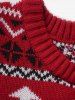 Christmas Tree Snowflake Elk Graphic Crew Neck Ugly Sweater -  