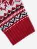 Christmas Tree Snowflake Elk Graphic Crew Neck Ugly Sweater -  