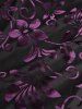 Gothic Butterfly Applique Split Floral Flocking Velvet Patchwork Pockets Pull On Flare Pants -  