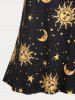 Plus Size Sun Moon Star Print Cami Top (Adjustable Shoulder Strap) -  