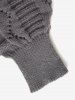 Plus Size Solid Color Drop Shoulder Mini Sweater Dress -  