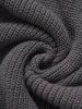 Plus Size Solid Color Drop Shoulder Mini Sweater Dress -  