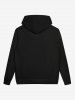Gothic Skulls Teeth Blood Mouth Print Pockets Drawstring Hoodie For Men -  
