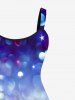 Robe de Soirée Brillante 3D Etoile Imprimée Grande Taille à Paillettes - Multi-A S