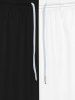 Gothic Two Tone Patchwork Pockets Drawstring Pull On Sweatpants For Men -  