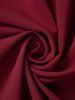 Robe Panneau en Dentelle en Maille à Demi-Bouton - Rouge foncé L | États-Unis 8-10