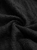Débardeur Mouchoir Texturé Bouclé en Couleur Unie Grande Taille à Lacets - Noir M | US 10