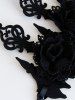 Bandeau Couronne de Noël Noir Gothique pour Halloween - Noir 