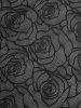 Plus Size Rivet Lace Trim Cami Top and Rose Flower Mesh Floral Ruffles Chiffon Trim Tie Tulip Top -  