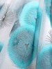 Plus Size Jellyfish Print Lace Trim Ruched Twist Butterfly Sleeve Top -  