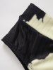Maillot de bain rembourré à bretelles réglables et col en U tie-dye - café lumière XL | NOUS 12