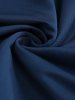 Haut Fleuri Imprimé Tordu Au Crochet de Grande Taille à Volants - Bleu L | US 12