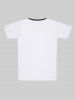 T-shirt Gothique Imprimé Rose et Crâne Saint-Valentin pour Homme - Blanc 8XL
