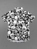 Gothic Skulls Print Button Down Shirt For Men -  