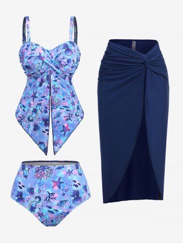 Girls Two Piece Tankini Set Swimsuits, Blue Mermaid Scale Print Bathing  Suits, Star Swimwear for Teen Kids, Size 14-16 : : Clothing, Shoes  & Accessories