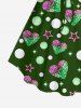 Plus Size Valentine's Day Heart Moon Star Colorblock Glitter Sparkling Sequin 3D Print Cinched Tank Top -  