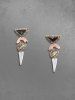 Geometry Stones Retro Drop Earrings -  