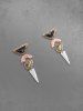 Geometry Stones Retro Drop Earrings -  