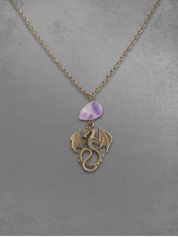 Collier Pendentif Dragon en Bronze - GOLDEN