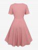Plus Size Floral Print Mesh Ruffles Ruched Buckle Ribbed Textured Asymmetrical 2 In 1 Dress -  