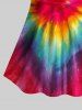 Haut de Tankini Teinté Imprimé en Spirale - Multi-A L