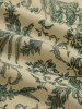 Men's Plant Print Floral Front Pocket Camp Collar Button Up Short Sleeves Shirt -  