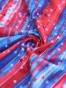 Maillot de Bain Tankini Sirène Rayé Etoile Imprimée à Volants de Grande Taille à Col Halter - Multi-A M | US 10