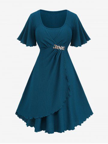 plus size 5XL Chiffon Dress Summer Dresses Party Short Sleeve