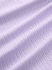 Plus Size Hollow Out Lace Trim Textured Ribbed Pockets Capri Leggings -  