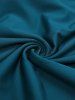 Plus Size Flower Leaf Print Twist Lace Trim Ruffles 2 In 1 Blouse -  