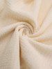 Plus Size Lace Trim Grommets Lace-up Ruffles Crepe Top -  