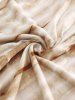 Plus Size Cold Shoulder O-Ring PU Straps Grommet Crossover Braided Streak Dye Ombre Top -  