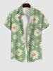 Daisy Flower Print Plus Size Hawaii Beach Outfit for Couples -  
