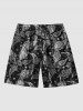 Hawaii Men's Paisley Cashew Flowers Print Drawstring Shorts -  