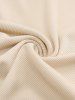 Plus Size Surplice Crisscross Solid Color Ribbed Textured Maternity Top -  