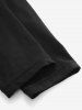 Plus Size Ribbed Textured Patchwork Solid Color Maternity Leggings -  