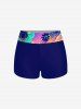 Hawaii Vacation Coconut Tree Sun Cloud Print Boyshort Tankini Swimsuit -  