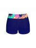 Hawaii Vacation Coconut Tree Sun Cloud Print Boyshort Tankini Swimsuit -  