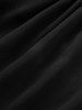 Plus Size Chains Lace Up Grommets Mesh Layered Tank Top - Noir 5x | US 30-32