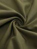 Plus Size Buckle Lace Trim Surplice Ruched Ruffles Asymmetrical T-shirt -  