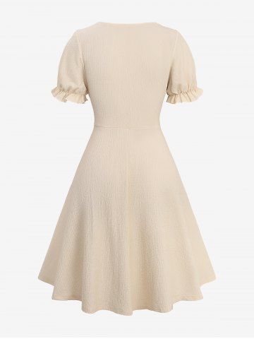 Plus Size Medieval Renaissance Lace Up Pockets 1950s Vintage Dress Halloween Tavern Wench Costume