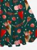 Plus Size Ice Cream Strawberry Macaron Heart Print 1950s Vintage Tank Dress -  